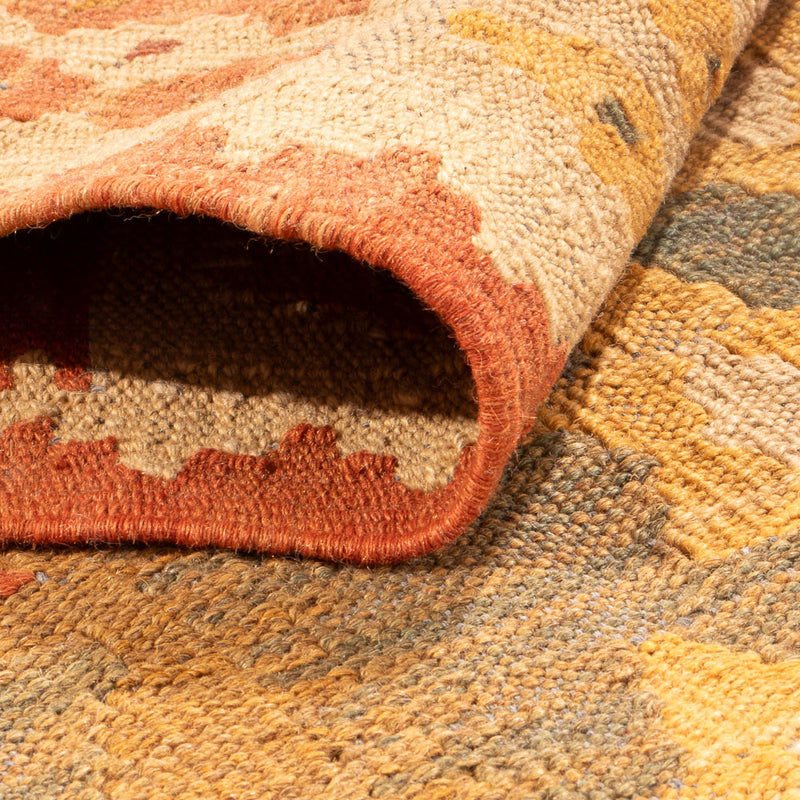 Loper Kelim tapijt - Splash - 315 x 95 cm - veelkleurig