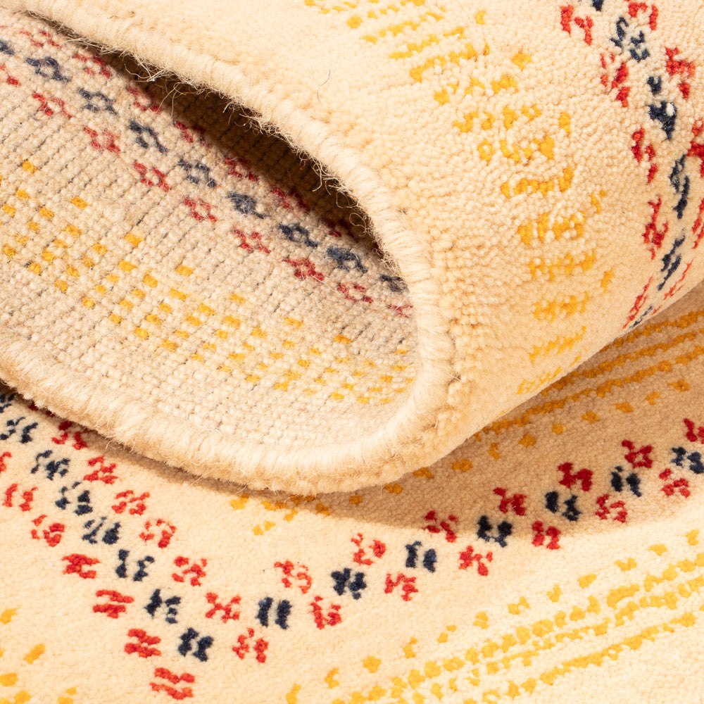 Gabbeh Tapijt - Loribaft Softy - 90 x 60 cm - beige