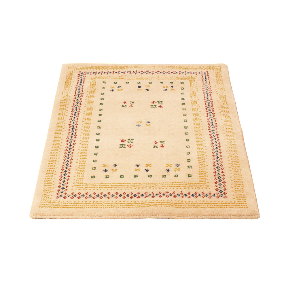 Gabbeh Tapijt - Loribaft Softy - 90 x 60 cm - beige