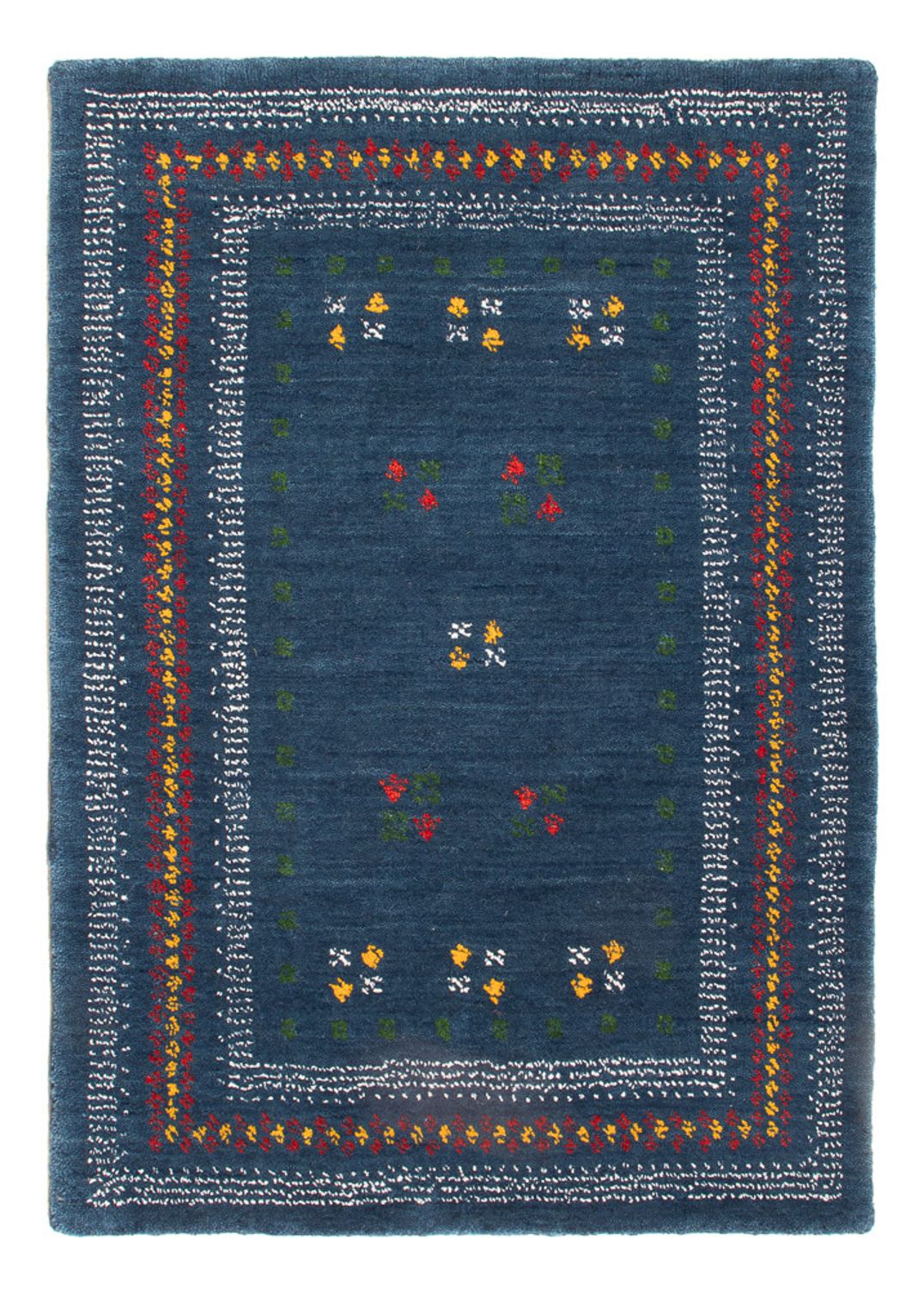 Gabbeh Tapijt - Loribaft Softy - 90 x 60 cm - blauw