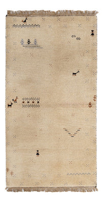 Gabbeh tapijt - Indus - 160 x 90 cm - beige