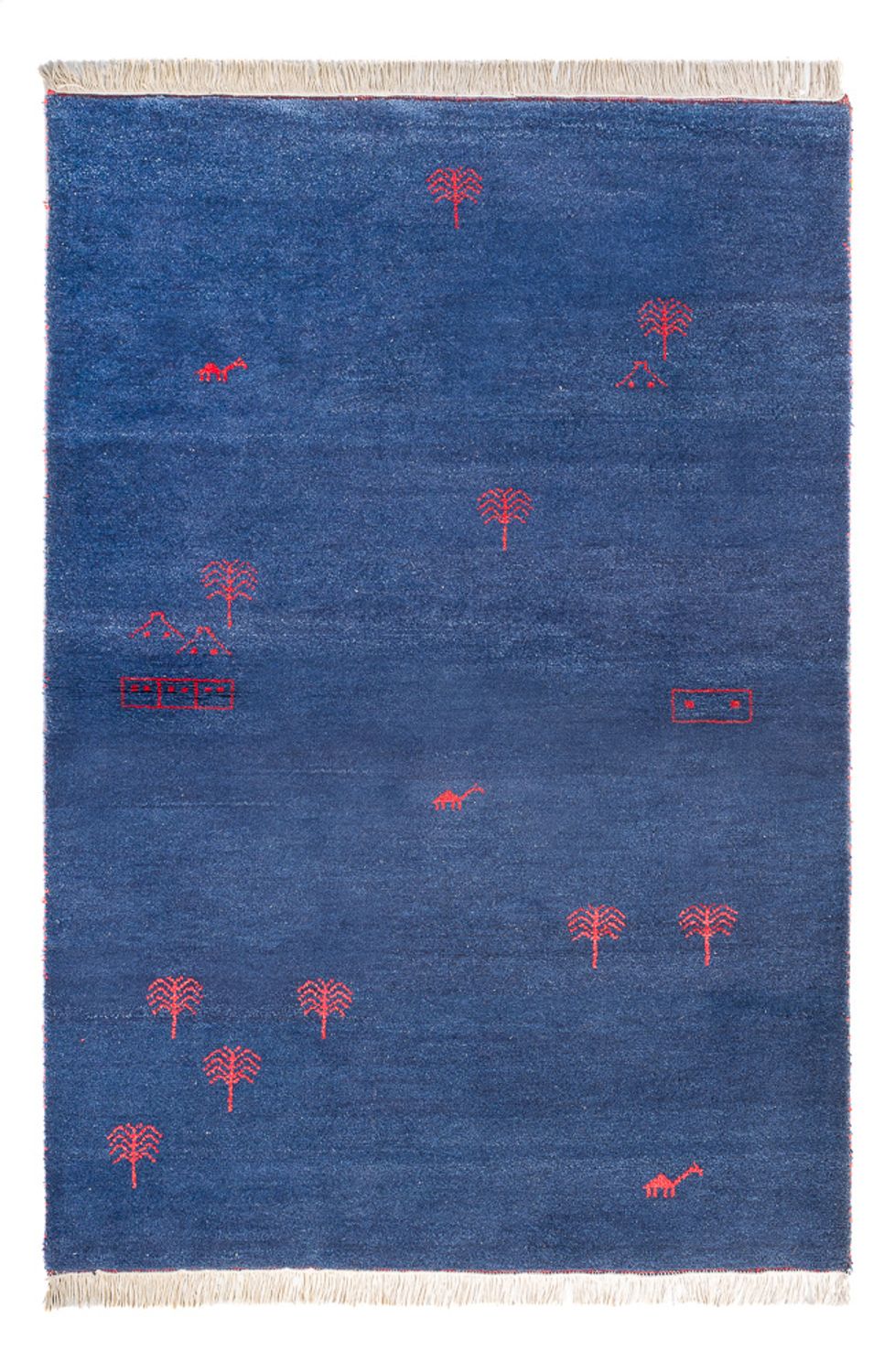 Gabbeh tapijt - Indus - 180 x 120 cm - donkerblauw