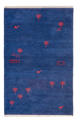 Gabbeh tapijt - Indus - 180 x 120 cm - donkerblauw