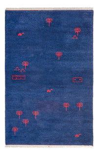 Gabbeh tapijt - Indus - 180 x 120 cm - donkerblauw