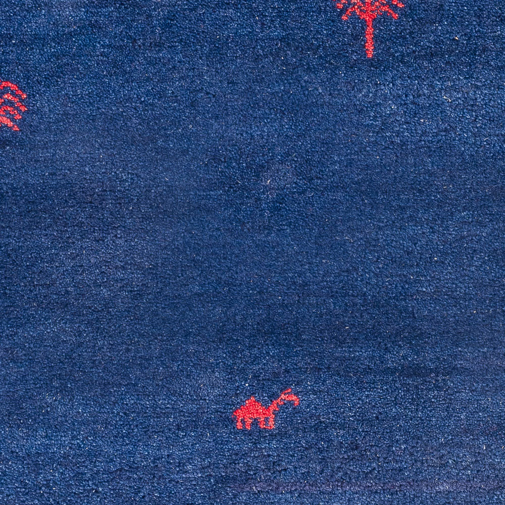 Gabbeh tapijt - Indus - 180 x 120 cm - donkerblauw