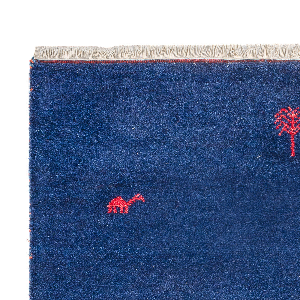 Gabbeh tapijt - Indus - 180 x 120 cm - donkerblauw