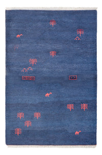 Gabbeh tapijt - Indus - 180 x 120 cm - donkerblauw
