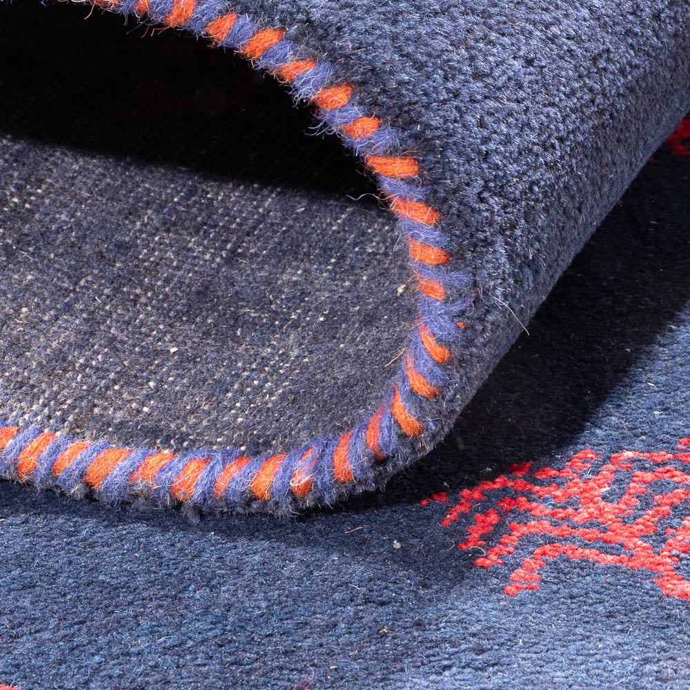 Gabbeh tapijt - Indus - 180 x 120 cm - donkerblauw