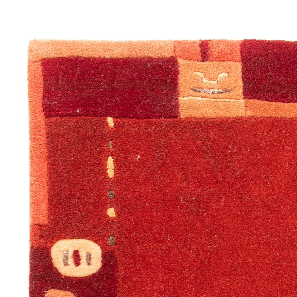 Nepal tapijt - 90 x 60 cm - rood