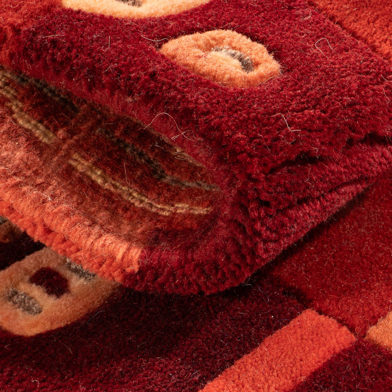 Nepal tapijt - 90 x 60 cm - rood