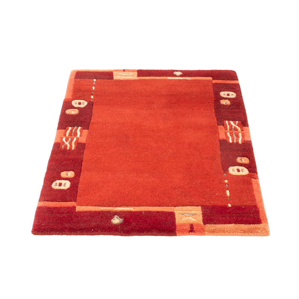 Nepal tapijt - 90 x 60 cm - rood