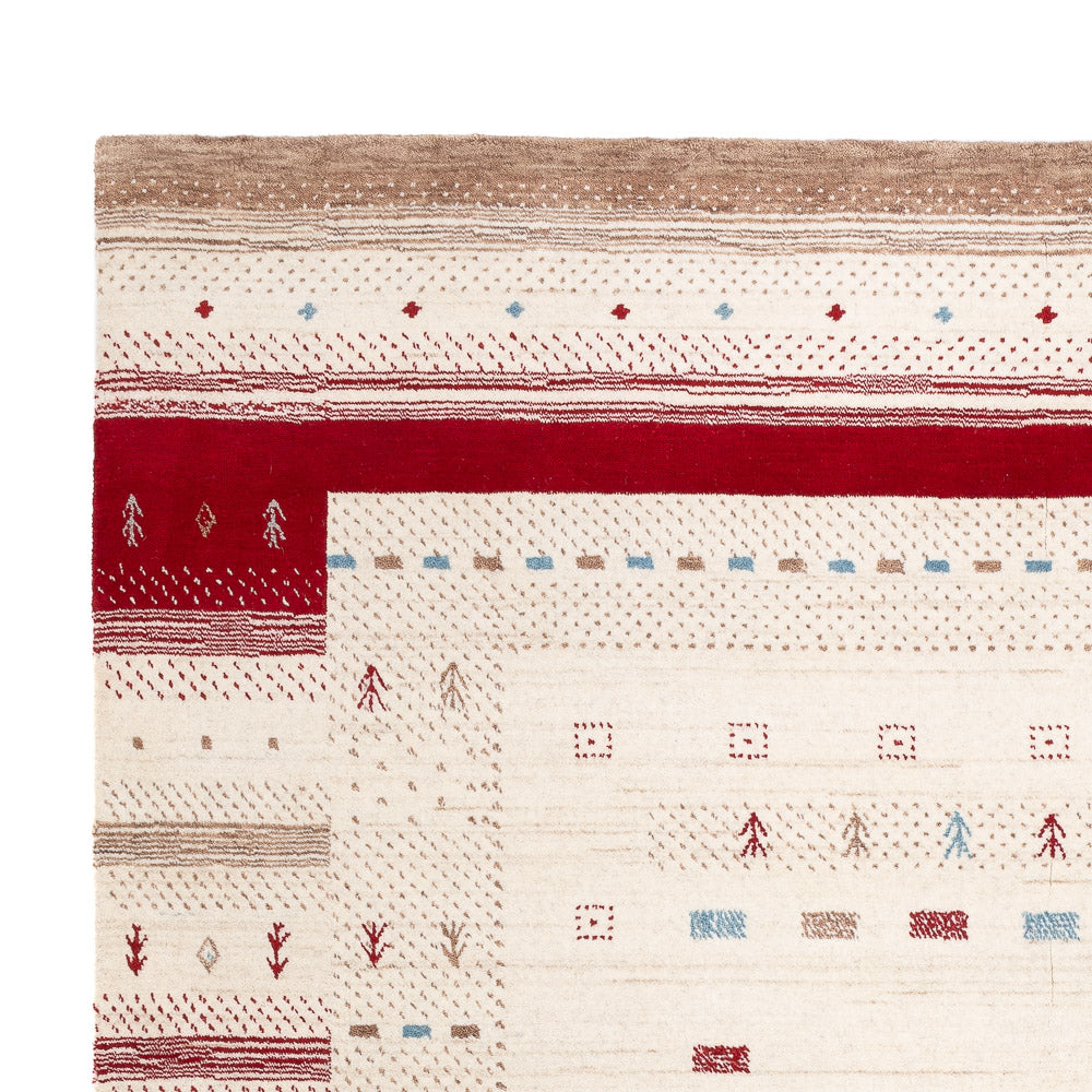 Gabbeh Tapijt - Loribaft Softy - 240 x 170 cm - natuurlijk wit