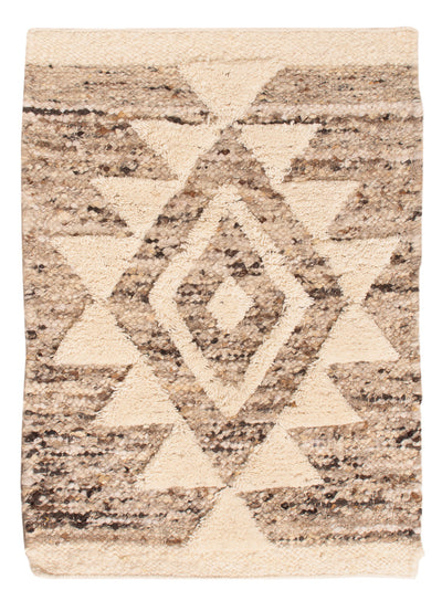 Wollen tapijt 60x90cm - Wollen tapijt - licht beige