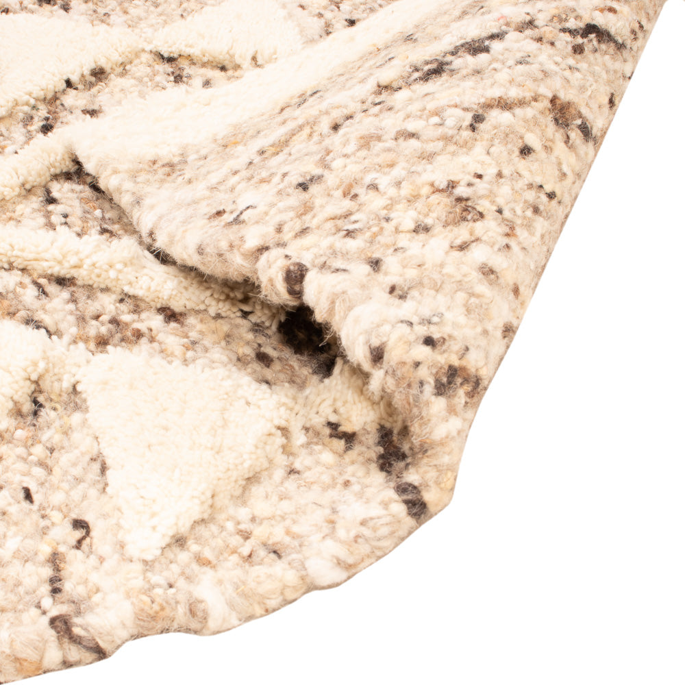 Wollen tapijt - 90 x 60 cm - licht beige