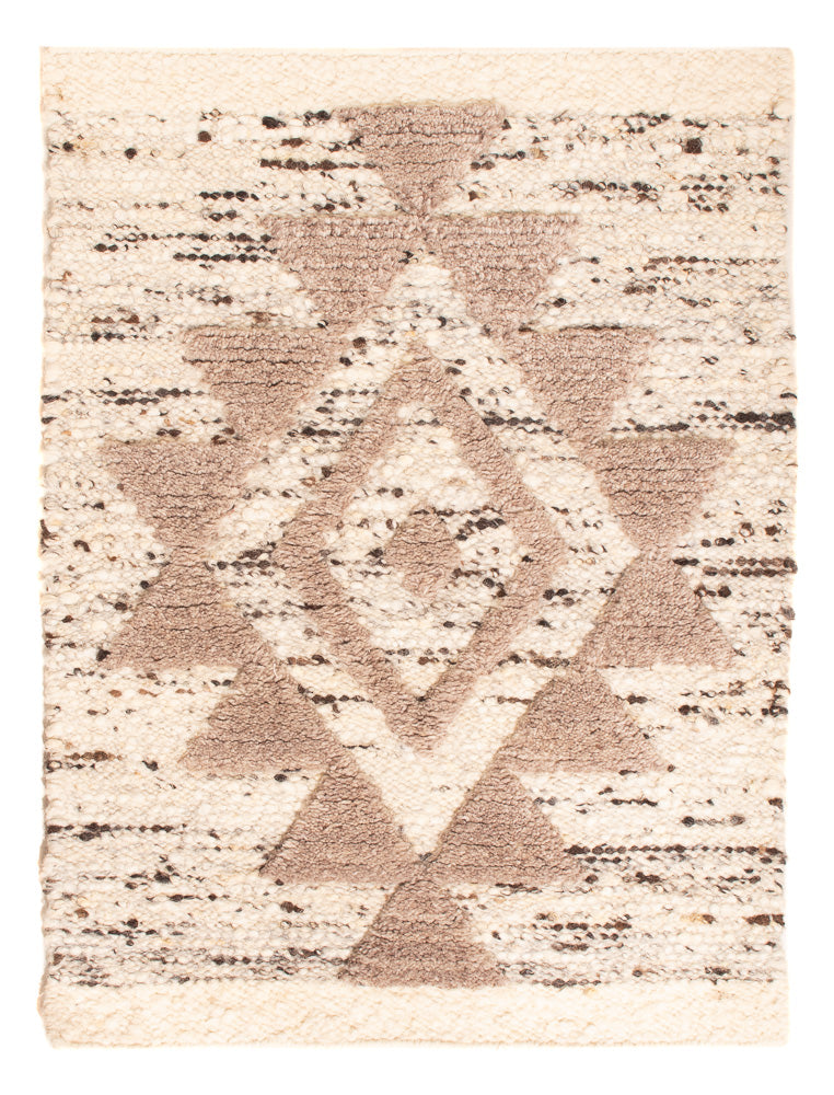 Wollen tapijt - 90 x 60 cm - licht beige