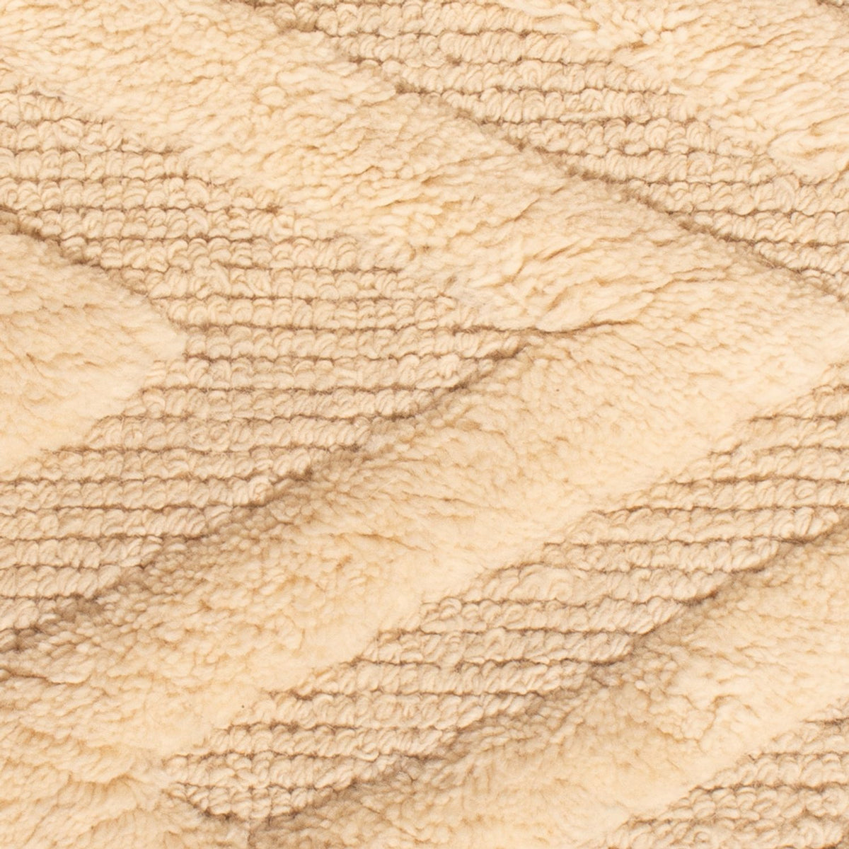 Wollen tapijt - 90 x 60 cm - licht beige