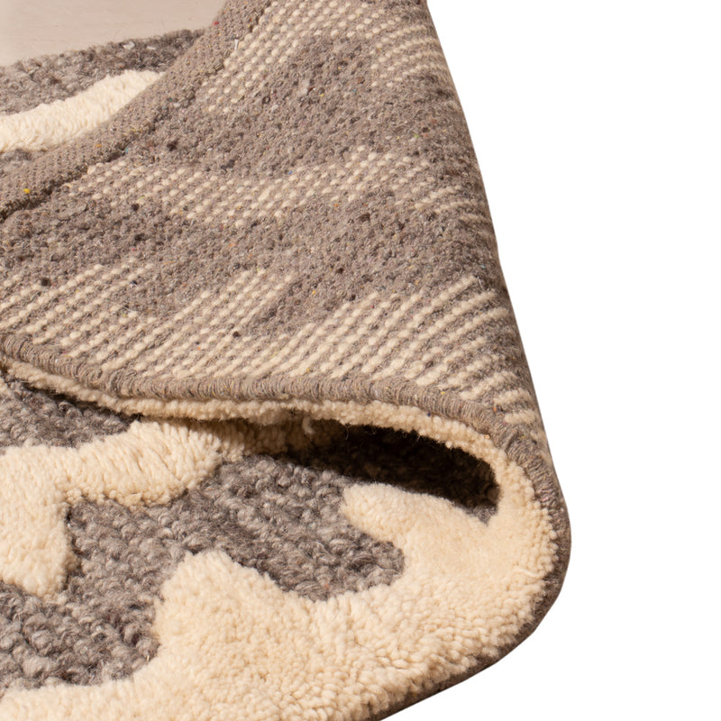 Wollen tapijt - 90 x 60 cm - beige