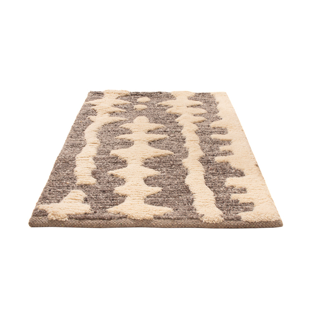 Wollen tapijt - 90 x 60 cm - beige