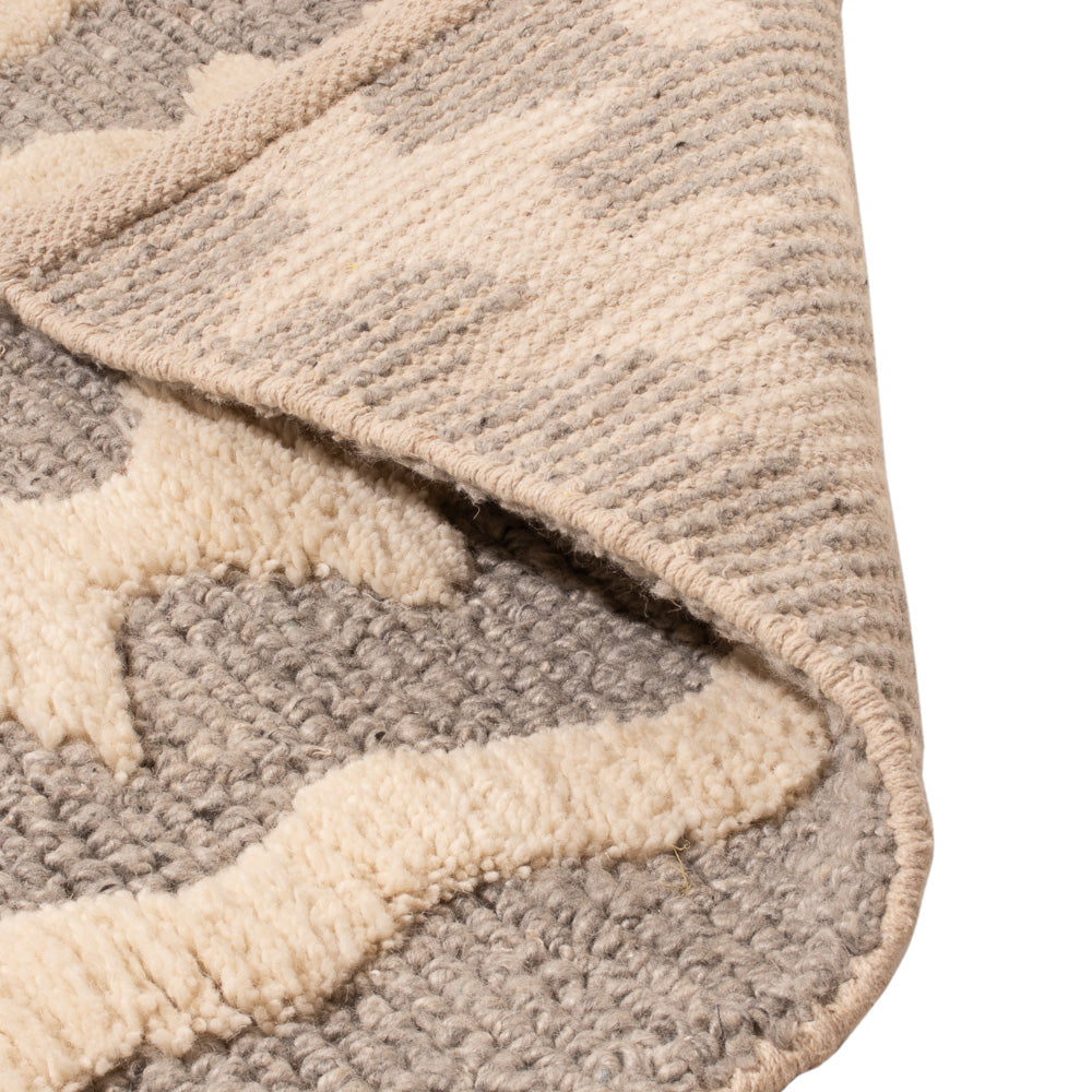 Wollen tapijt - 90 x 60 cm - beige