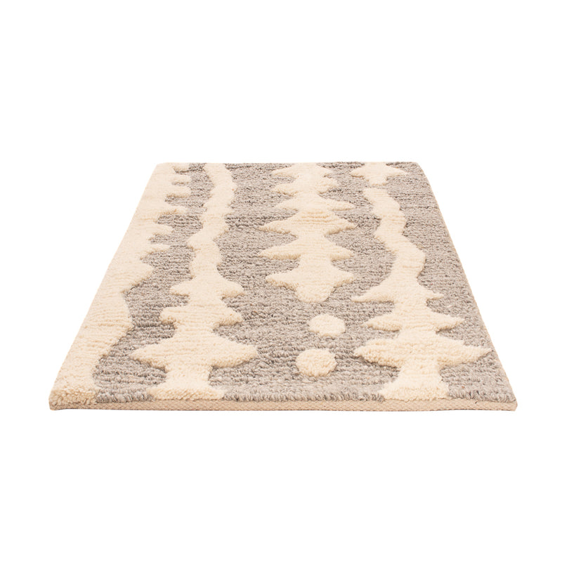 Wollen tapijt - 90 x 60 cm - beige