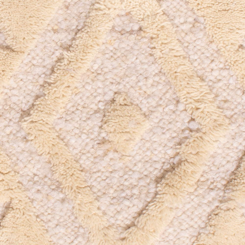 Wollen tapijt - 90 x 60 cm - beige