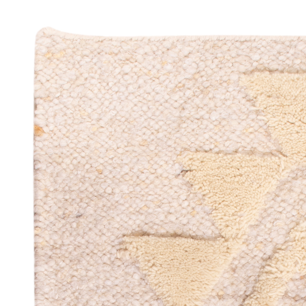 Wollen tapijt - 90 x 60 cm - beige