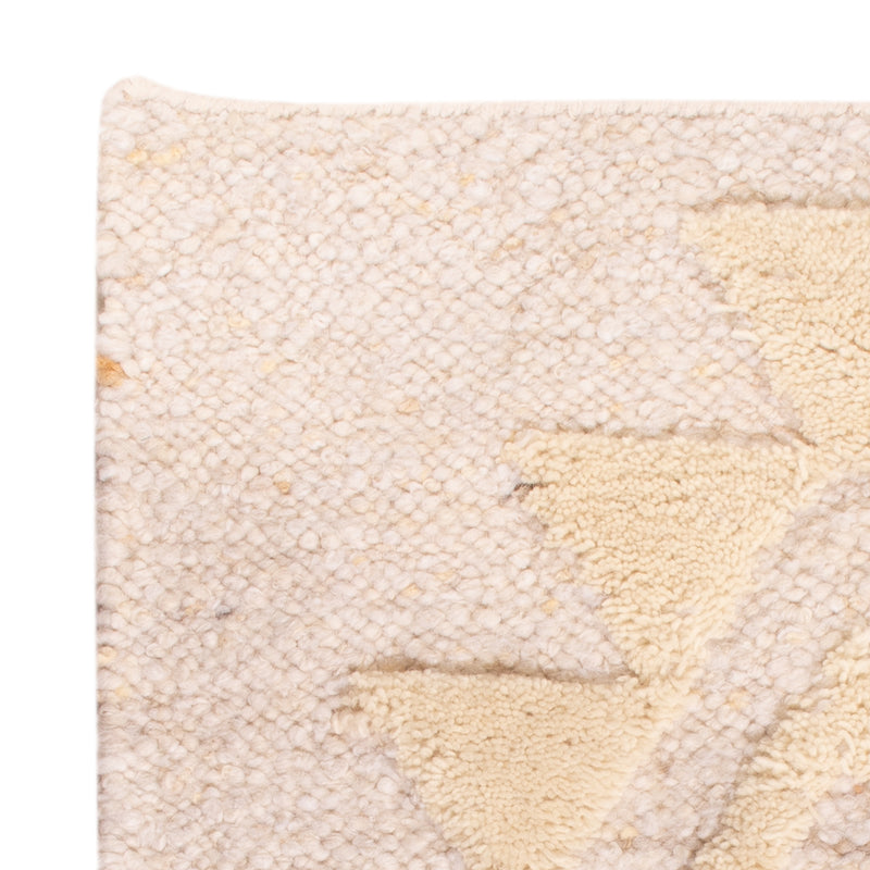 Wollen tapijt - 90 x 60 cm - beige