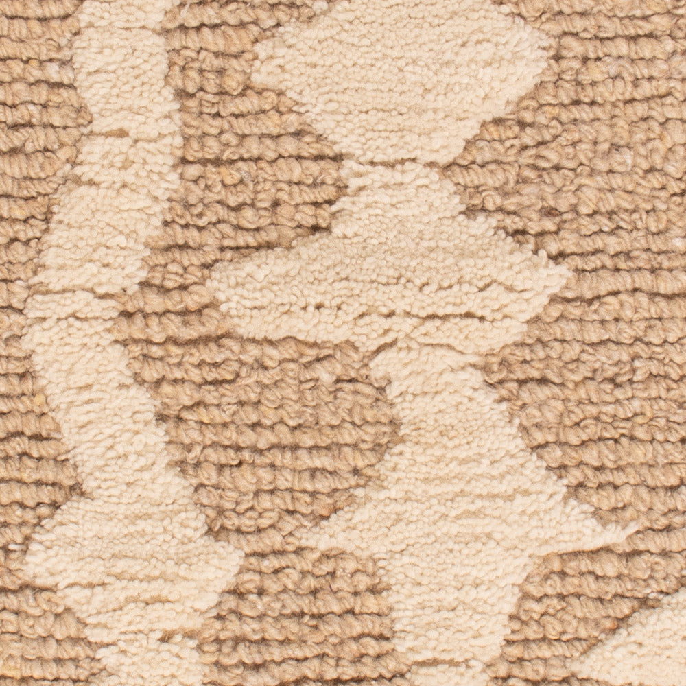 Wollen tapijt - 90 x 60 cm - donker beige