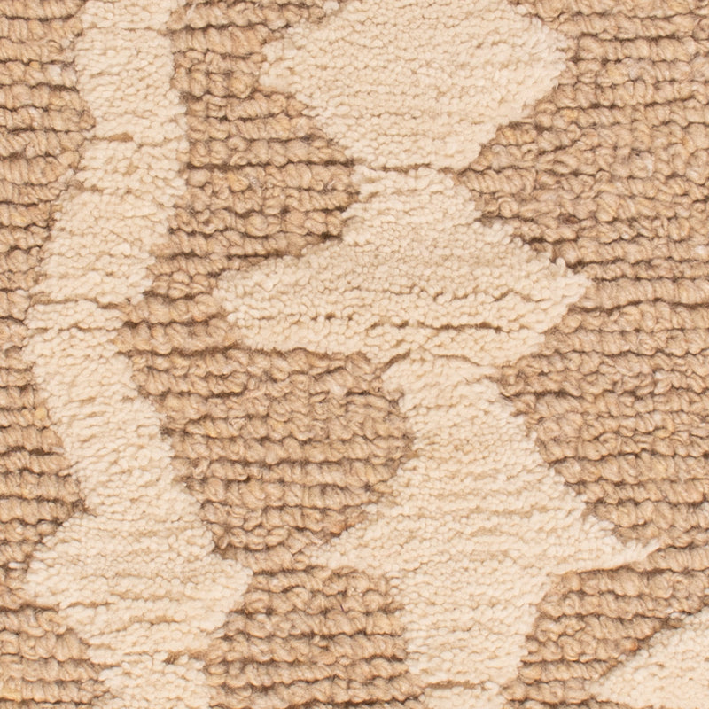 Wollen tapijt - 90 x 60 cm - donker beige