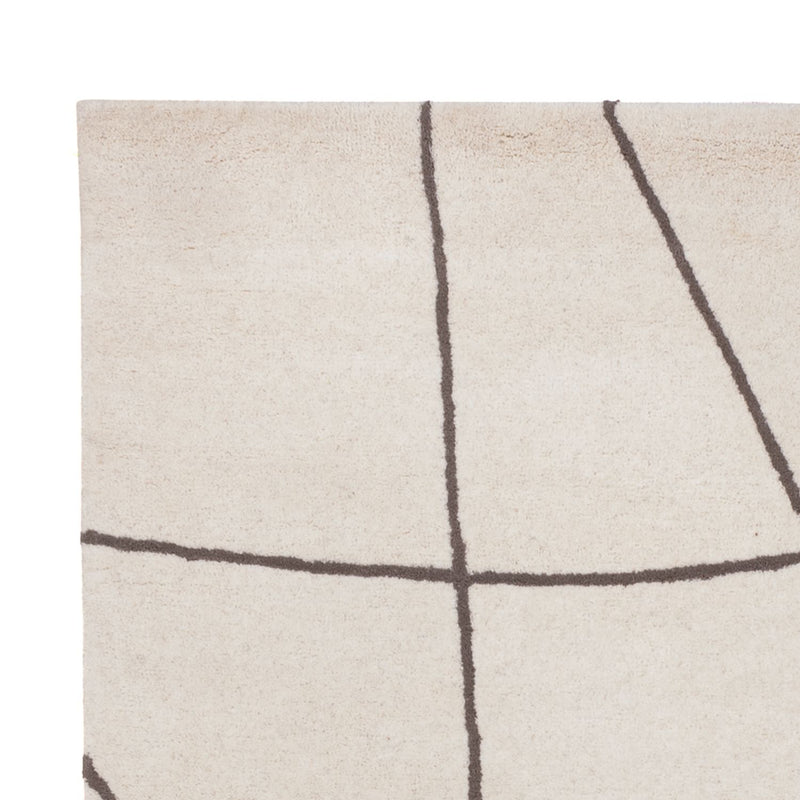 Wollen tapijt - 200 x 140 cm - beige