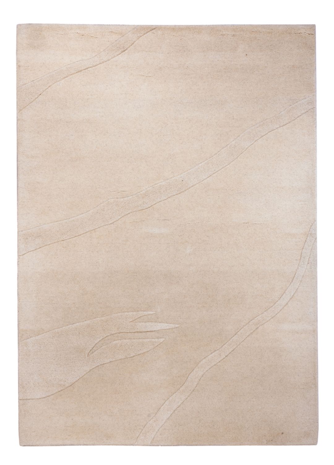 Wollen tapijt - 200 x 140 cm - beige