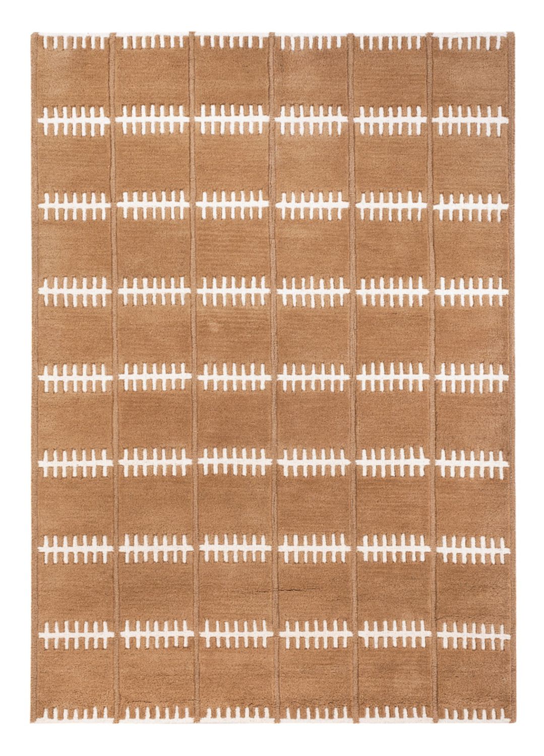 Wollen tapijt - 200 x 140 cm - bruin