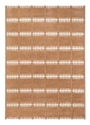 Wollen tapijt - 200 x 140 cm - bruin