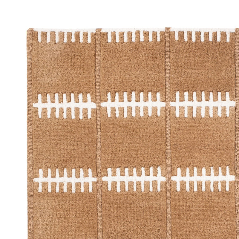 Wollen tapijt - 200 x 140 cm - bruin