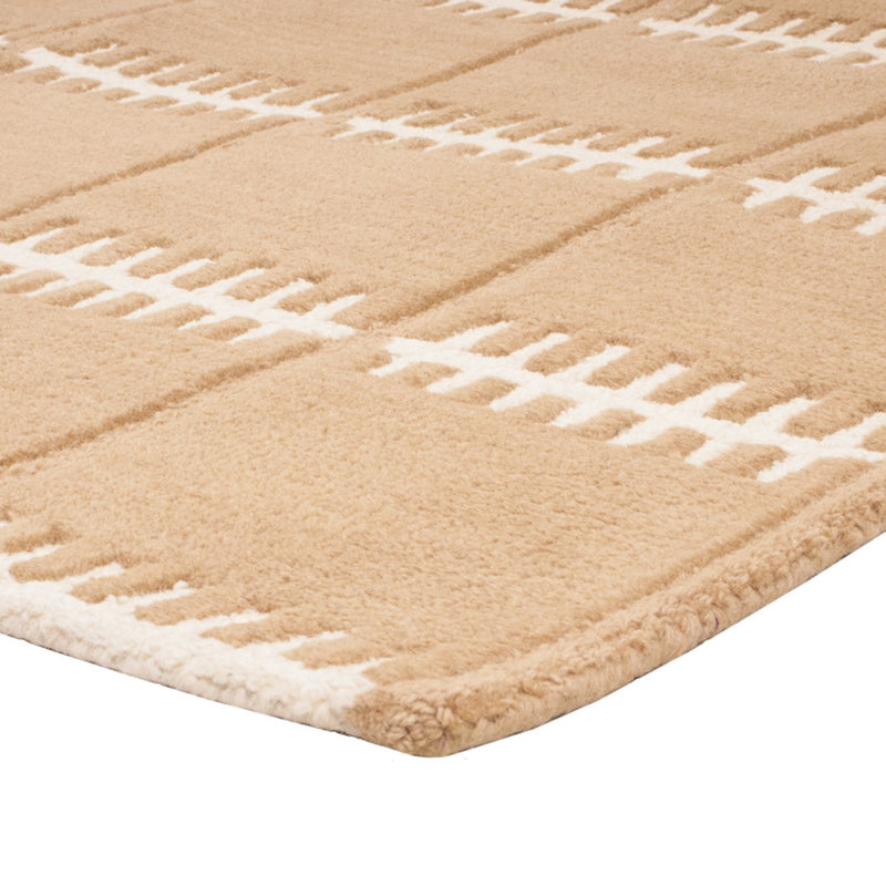 Wollen tapijt - 200 x 140 cm - bruin