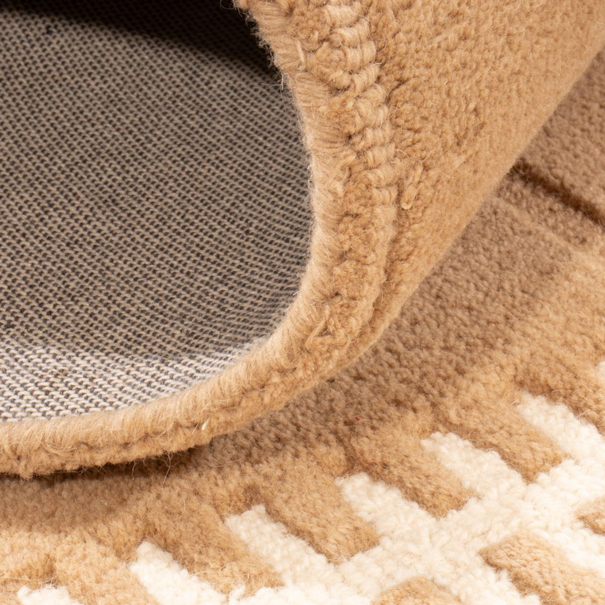 Wollen tapijt - 200 x 140 cm - bruin