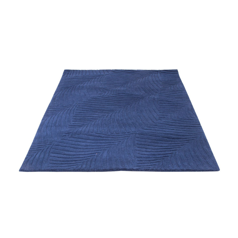 Wollen tapijt - 200 x 140 cm - blauw