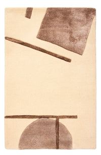 Designer tapijt - 90 x 60 cm - crème