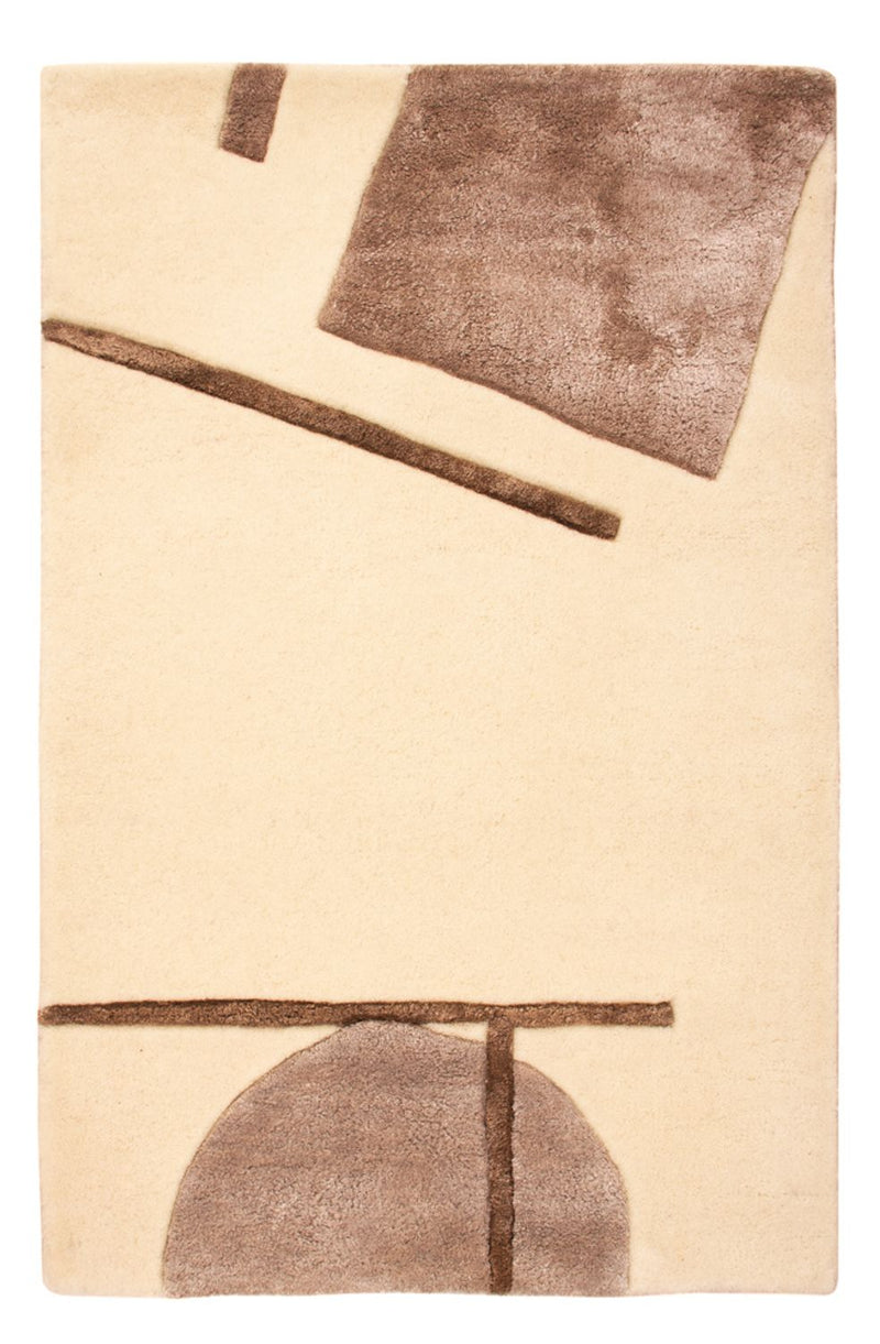 Designer tapijt - 90 x 60 cm - crème