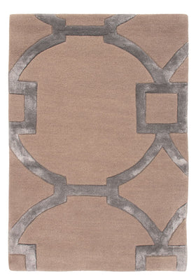 Designer tapijt - 90 x 60 cm - zilver