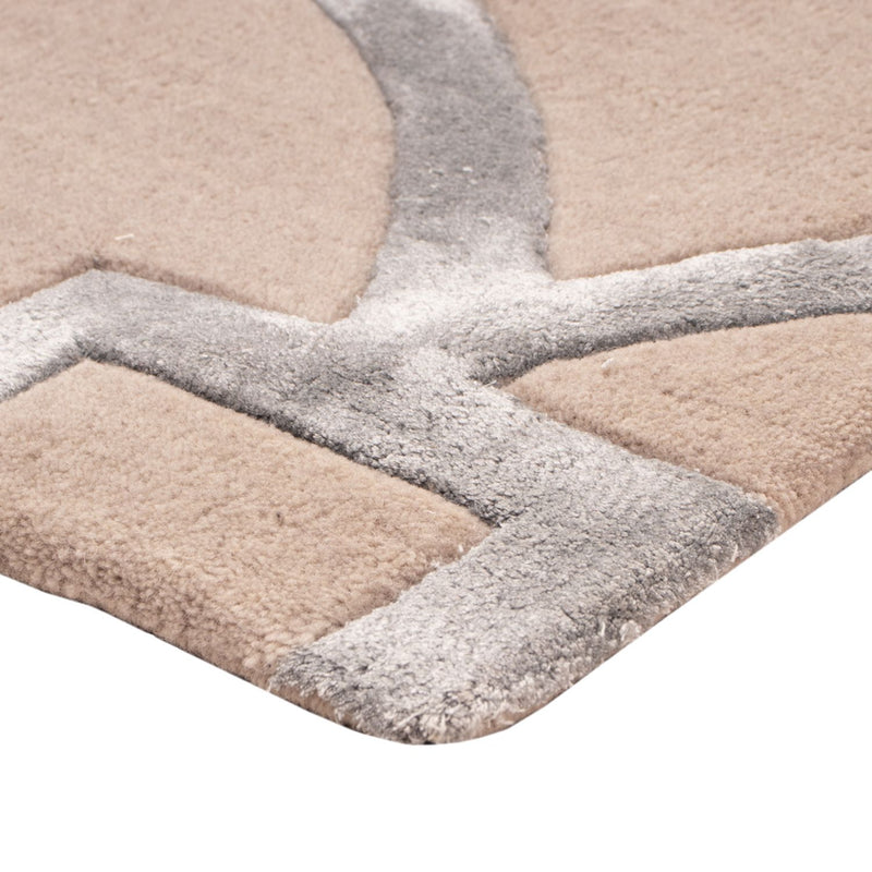 Designer tapijt - 90 x 60 cm - zilver