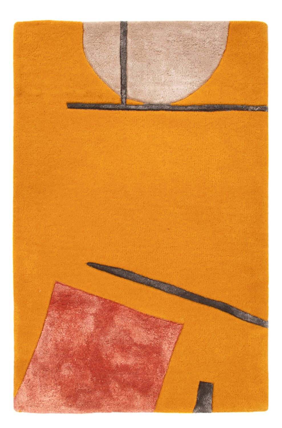 Designer tapijt - 90 x 60 cm - goud