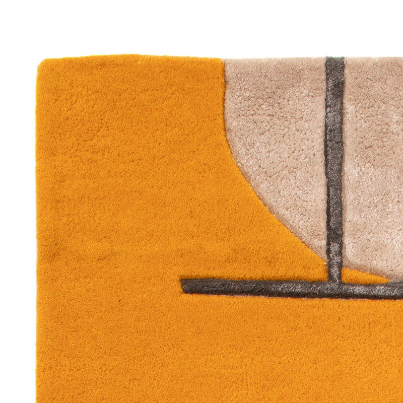 Designer tapijt - 90 x 60 cm - goud