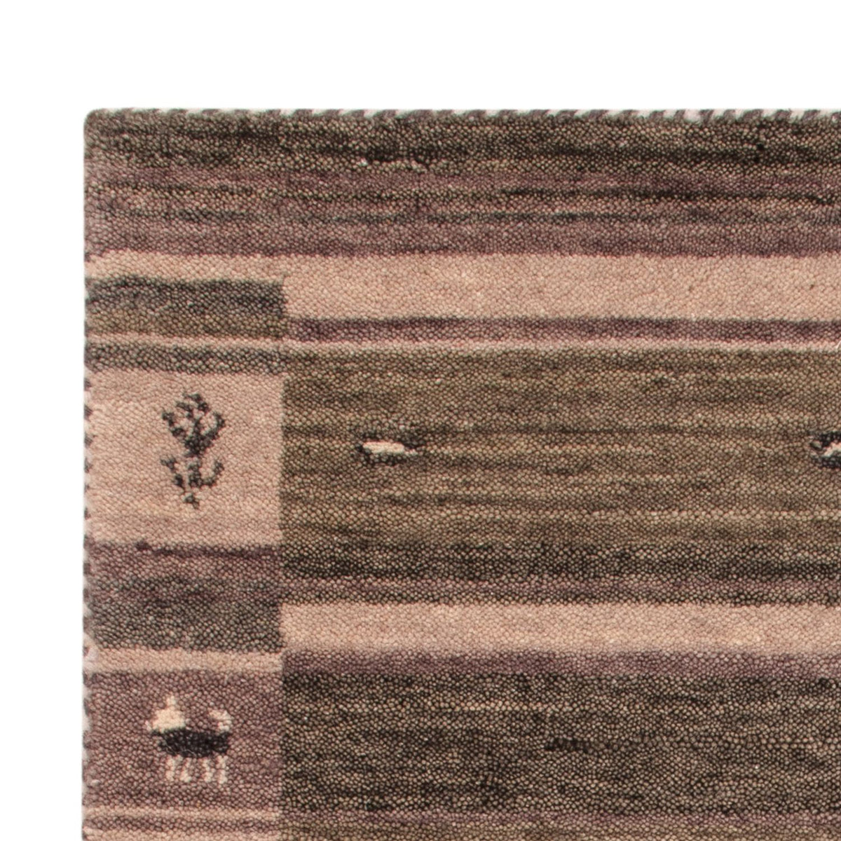 Gabbeh Tapijt - Zacht - 90 x 60 cm - zilver