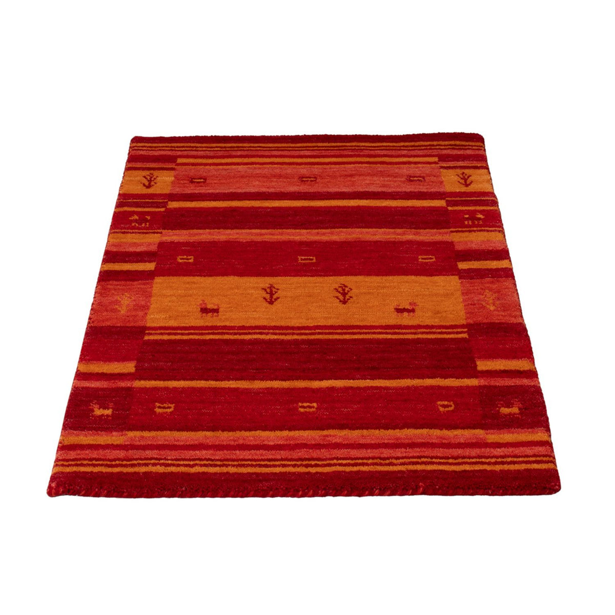 Gabbeh Tapijt - Zacht - 90 x 60 cm - rood