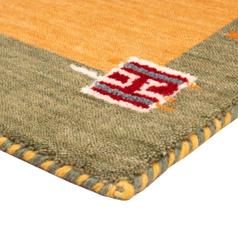 Gabbeh Tapijt - Zacht - 90 x 60 cm - oranje