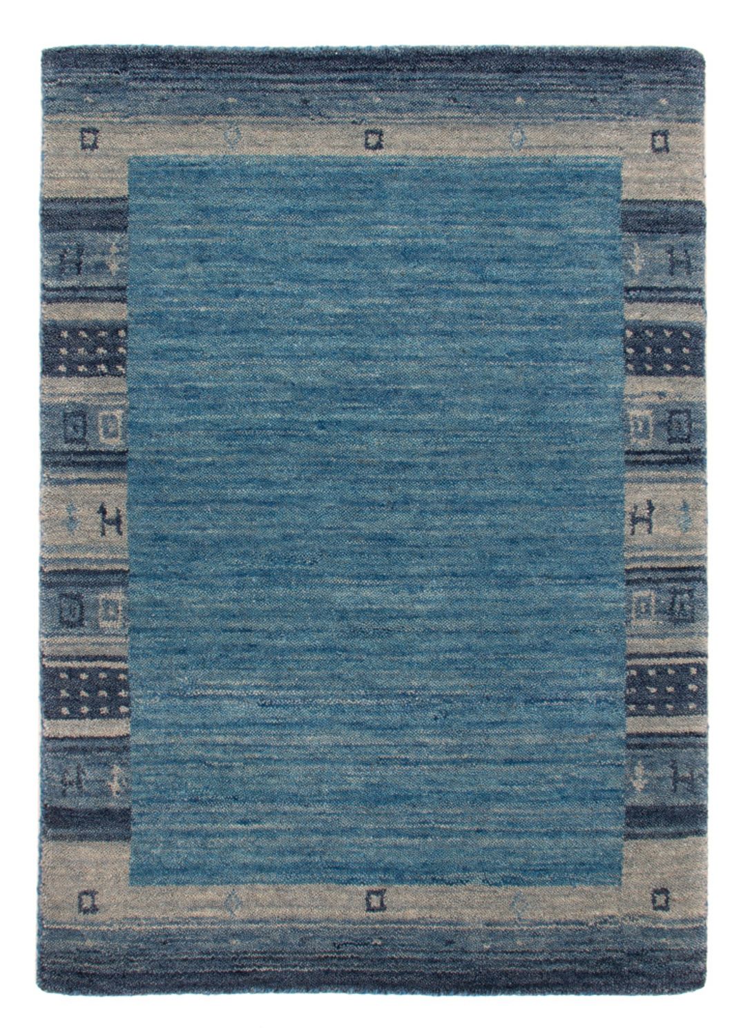 Gabbeh Tapijt - Zacht - 90 x 60 cm - blauw