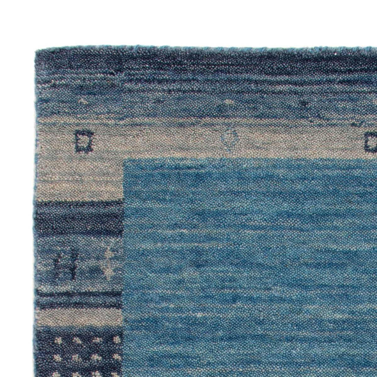 Gabbeh Tapijt - Zacht - 90 x 60 cm - blauw