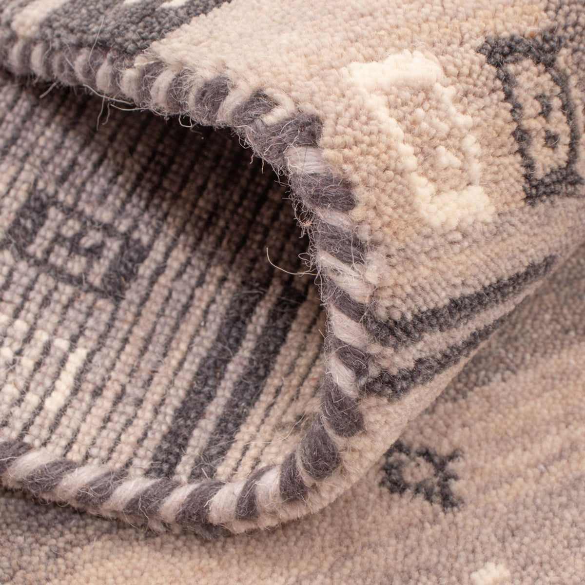 Gabbeh Tapijt - Zacht - 90 x 60 cm - grijs