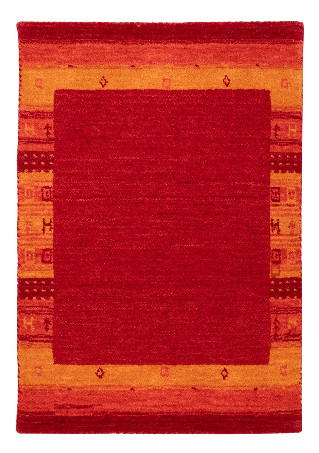 Gabbeh Tapijt - Zacht - 90 x 60 cm - rood